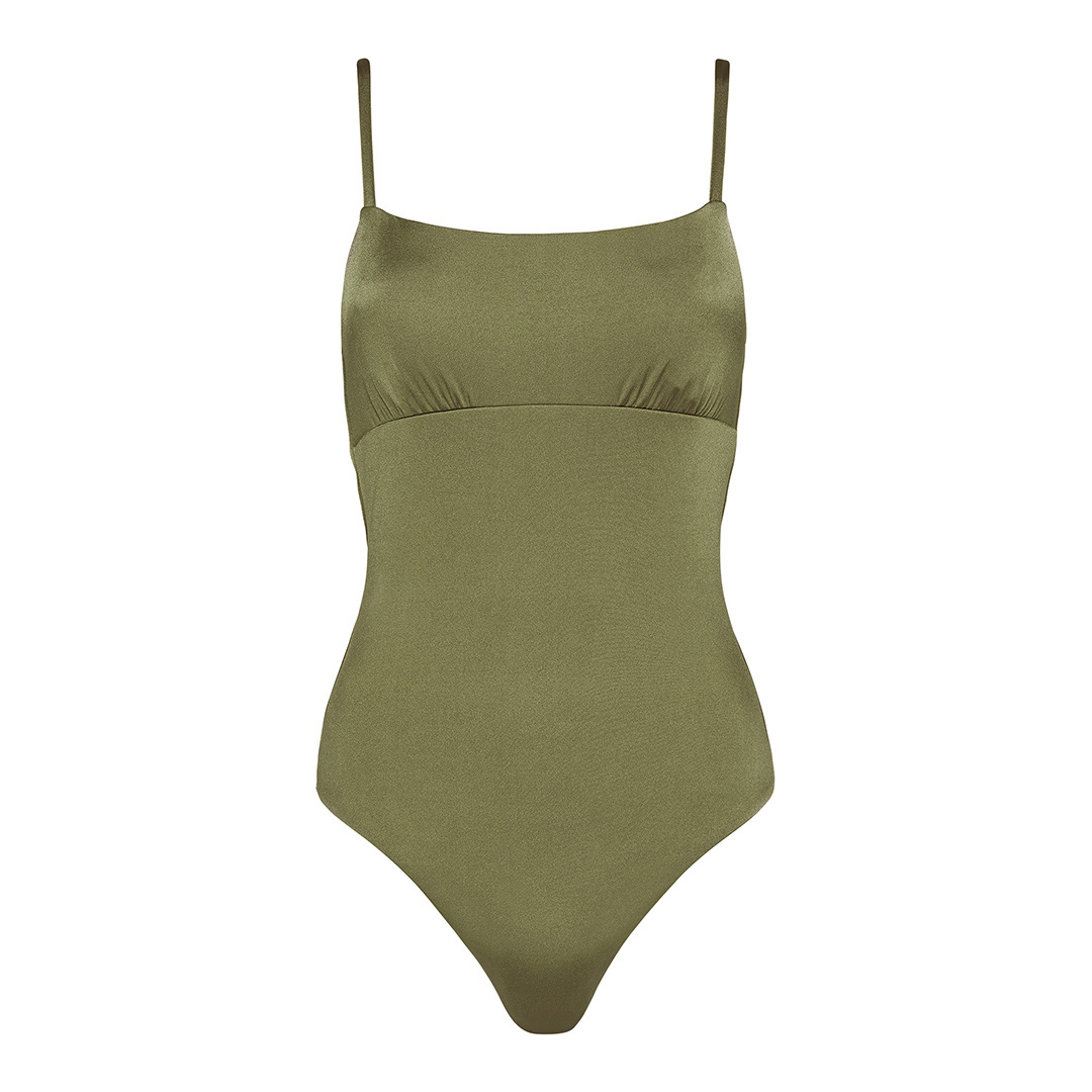 Green Solein Tank Swimsuit