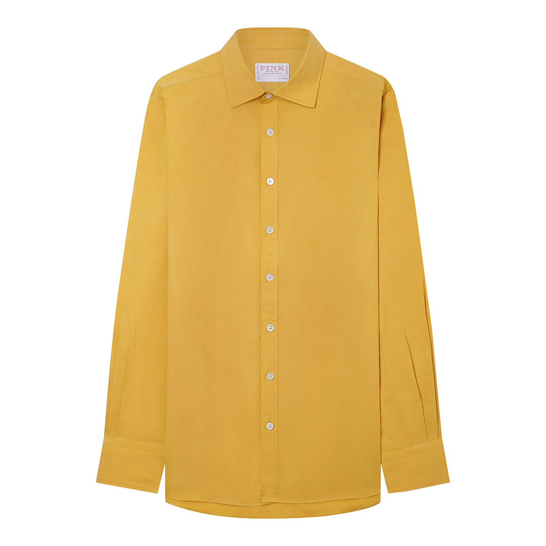 Mustard Classic Cotton Blend Shirt