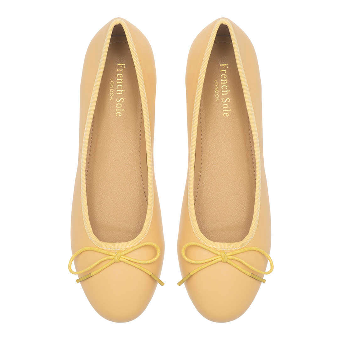 Yellow Leather Amelie Pump