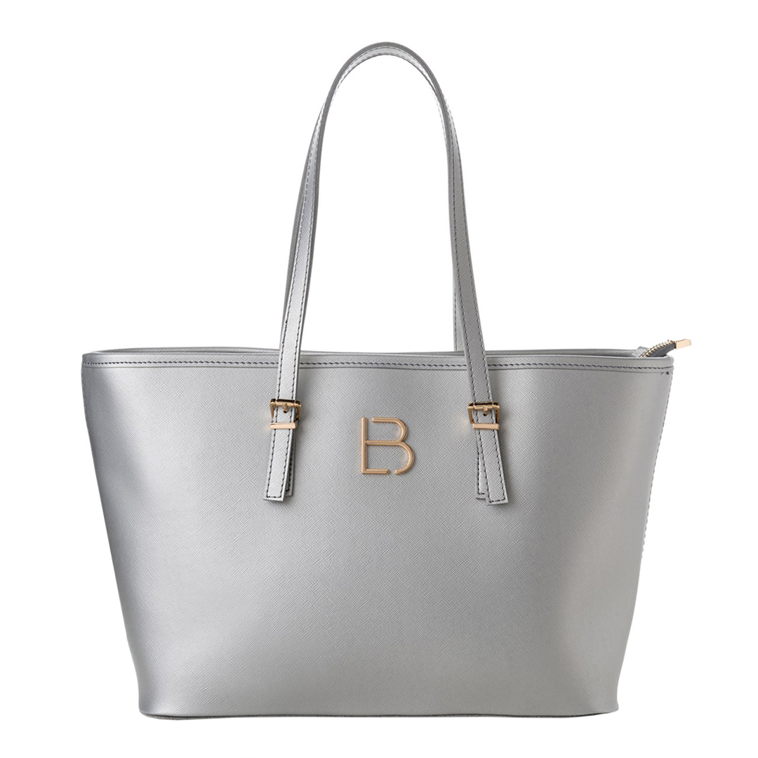 Silver Tote Bag