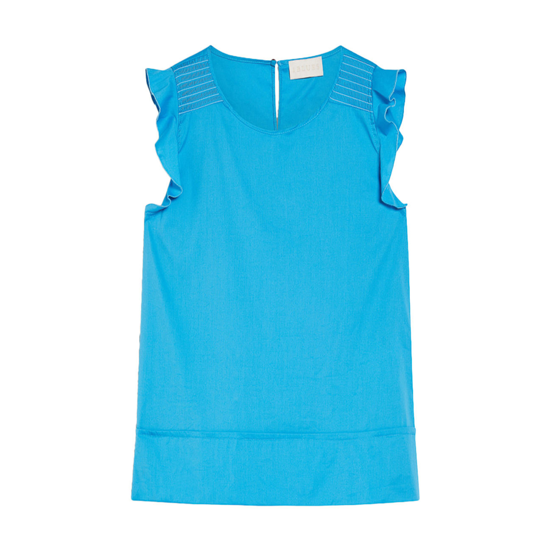 Cyan Relax Sleeveless Blouse