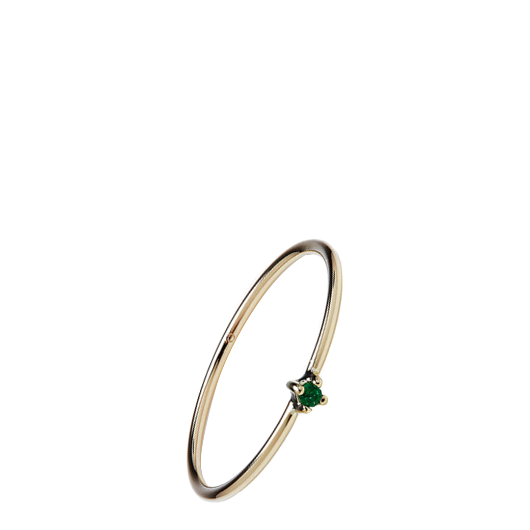 Emerald Bamboo Ring