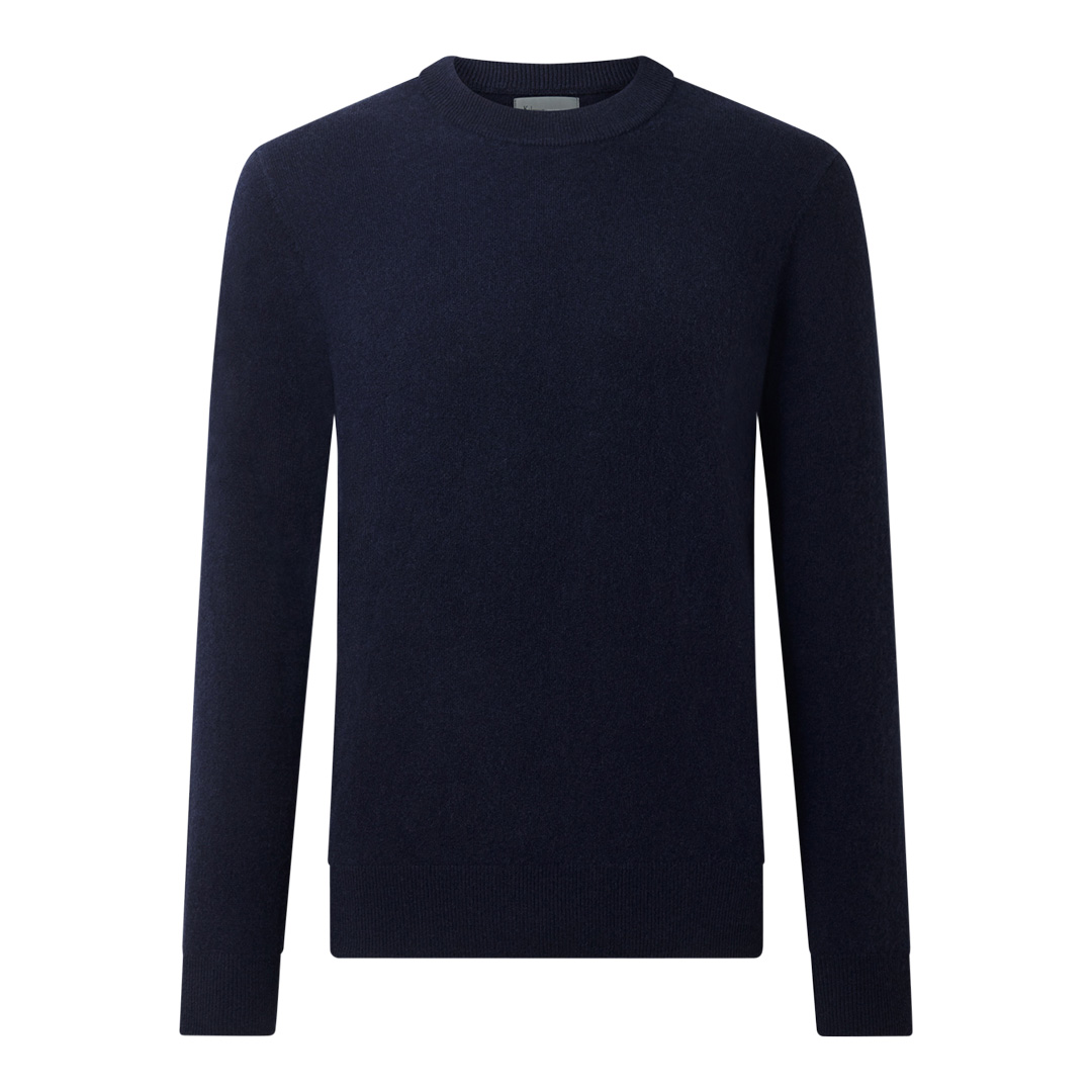 Navy Cashmere Crew Neck Jumper