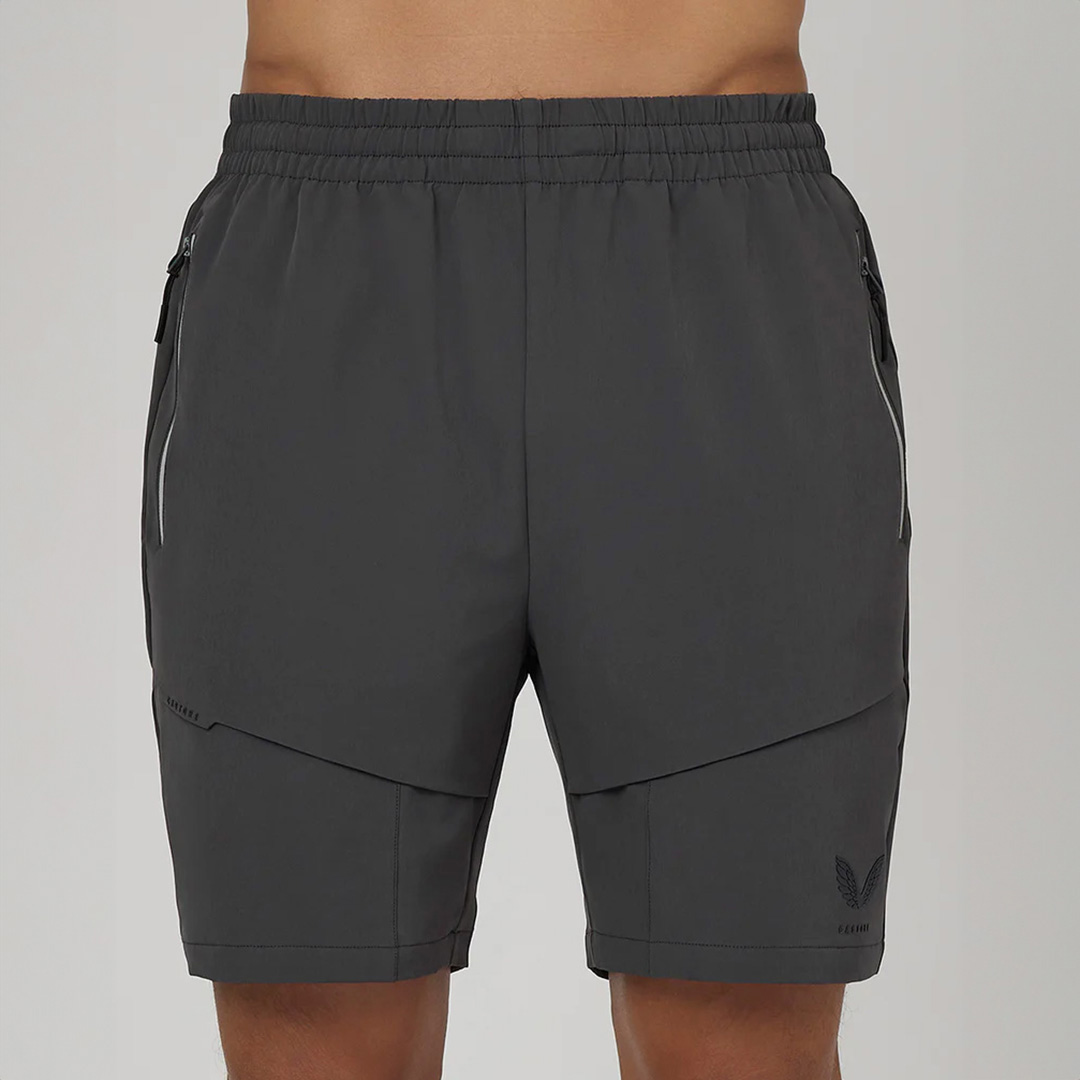 Grey Flex Woven Cargo Shorts