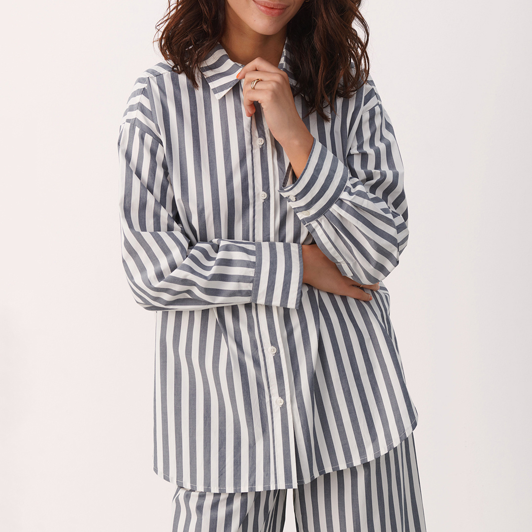 Navy Stripe Savanna Shirt