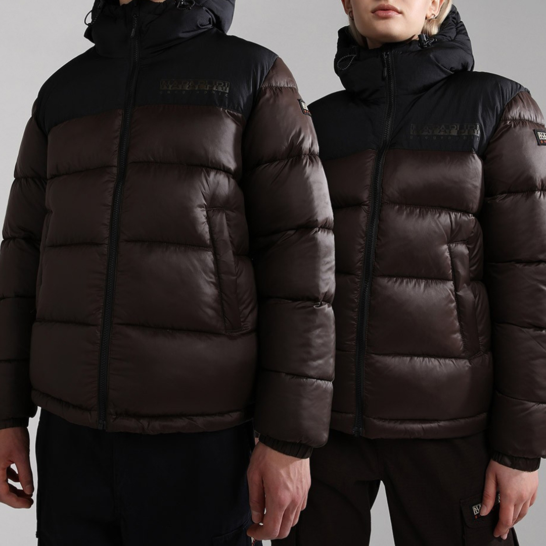 Brown Hornelen Puffer Jacket