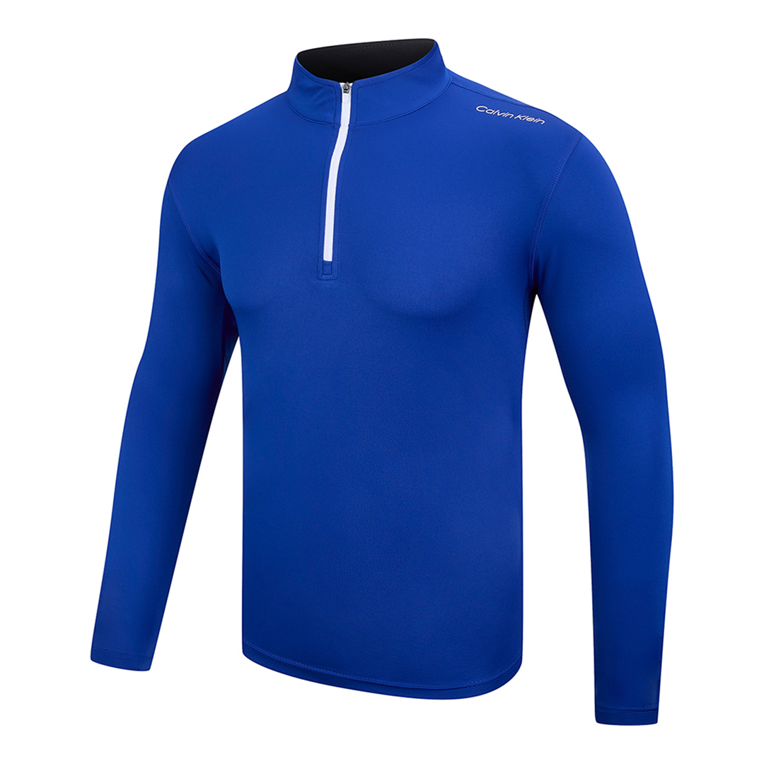 Blue Calvin Klein Tech 1/2 Zip Midlayer