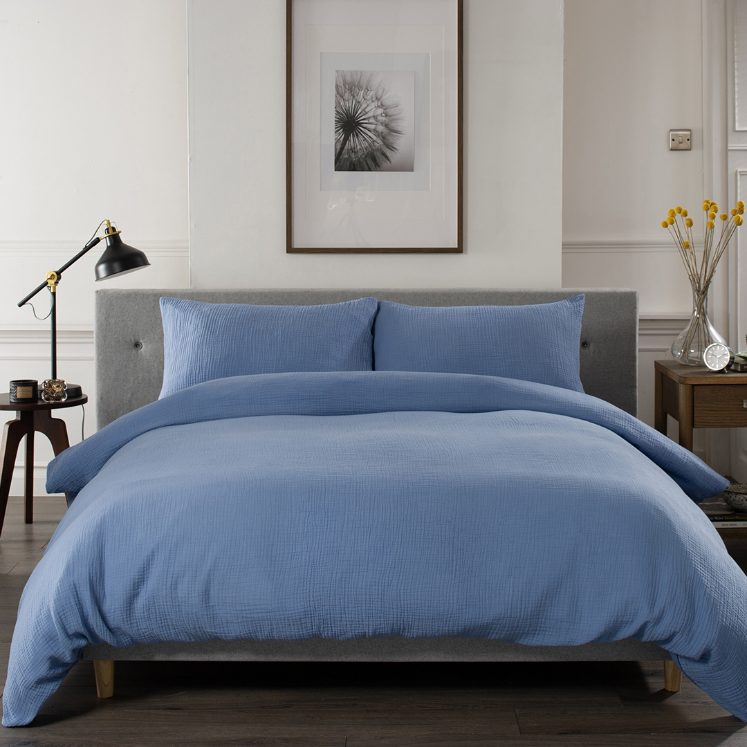 St. Quentin King Duvet Set Denim