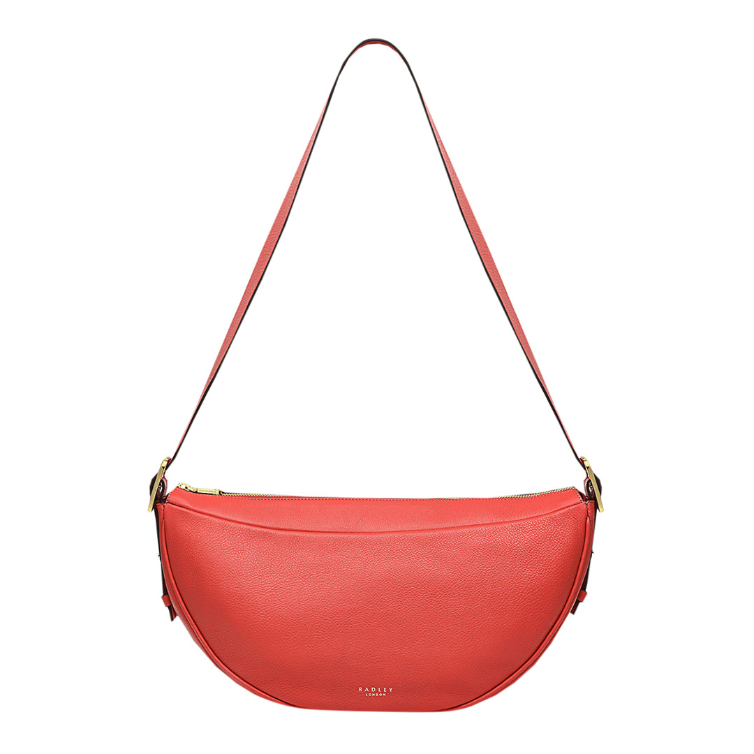 Red Pennington Street Medium Ziptop Shoulder Bag