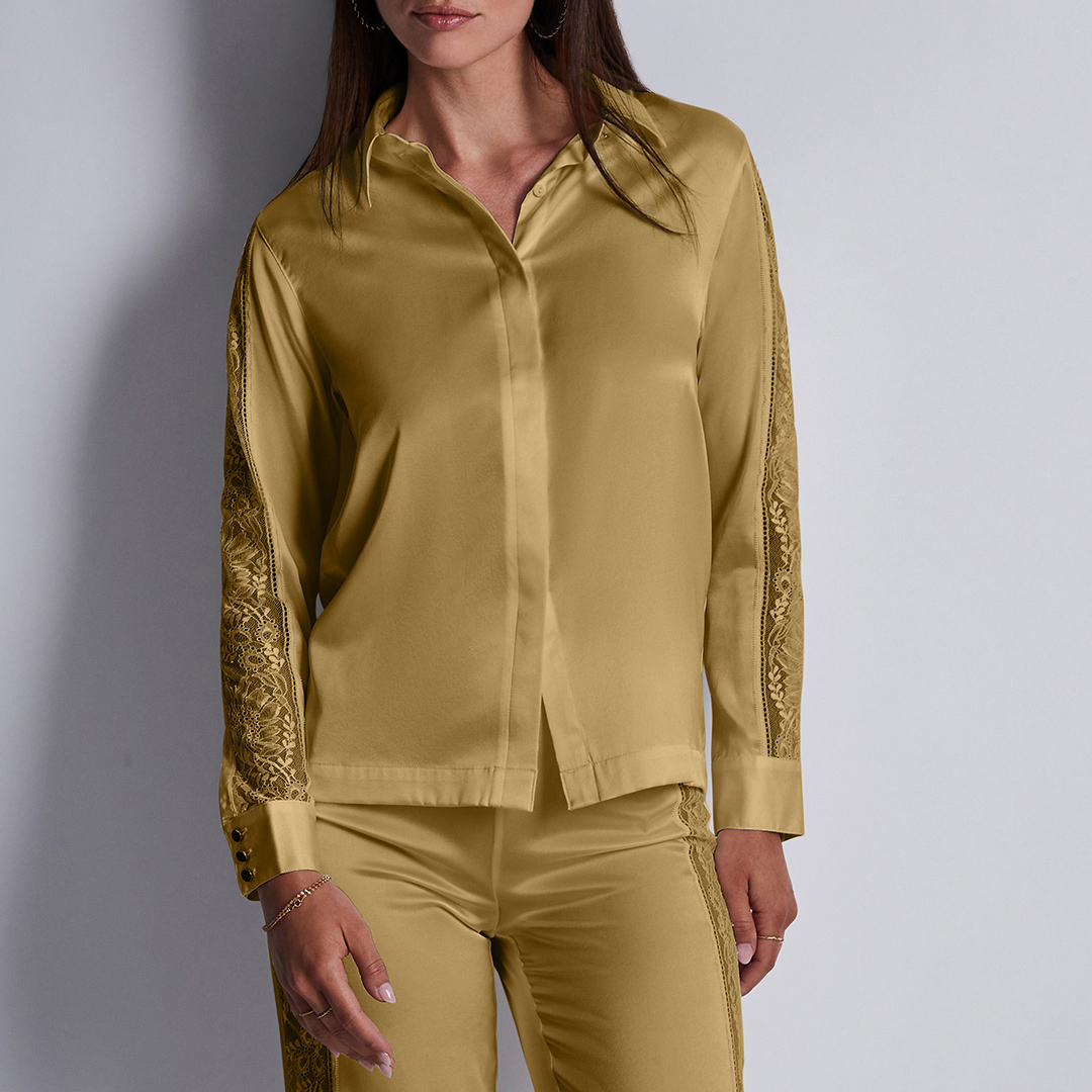 Midnight Whisper Silk Blouse Sublime