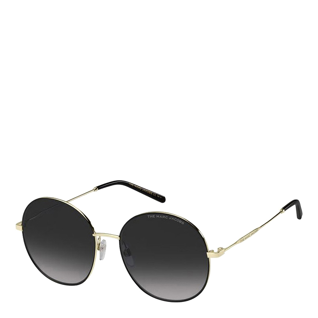 Gold Black Round Marc Jacobs Sunglasses 53mm