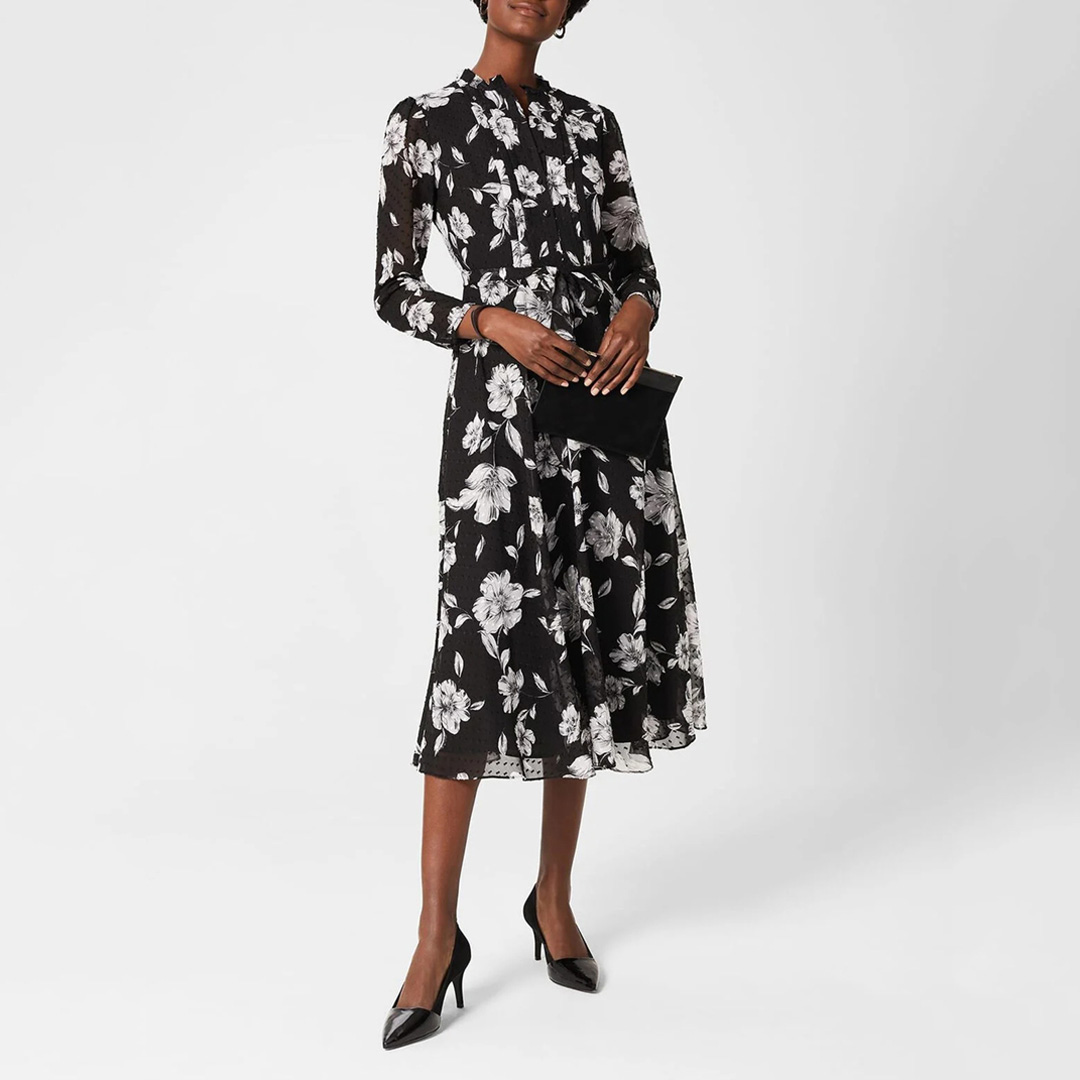 Black/White Orla Floral Dress