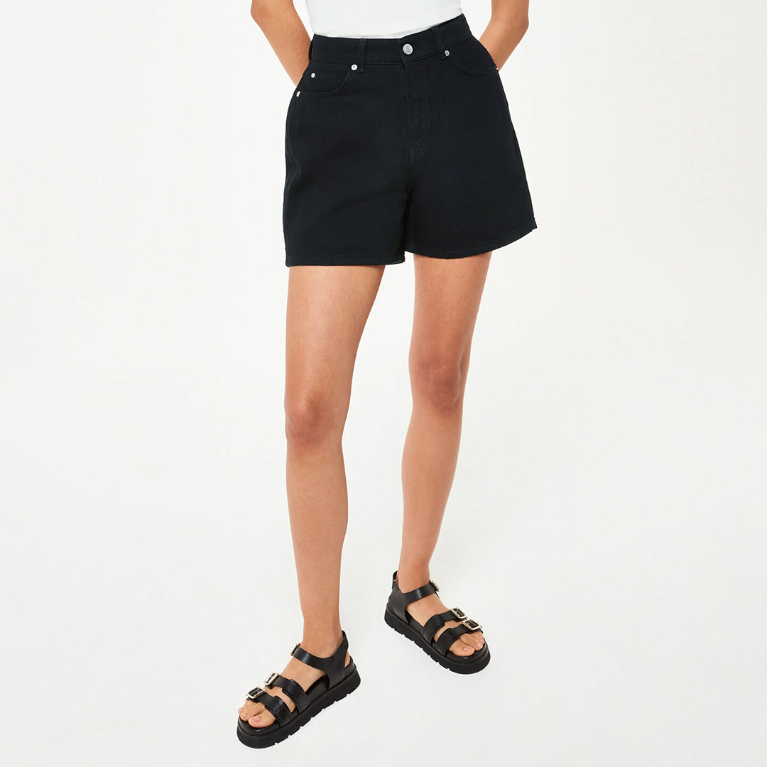 Black Authentic Denim Shorts