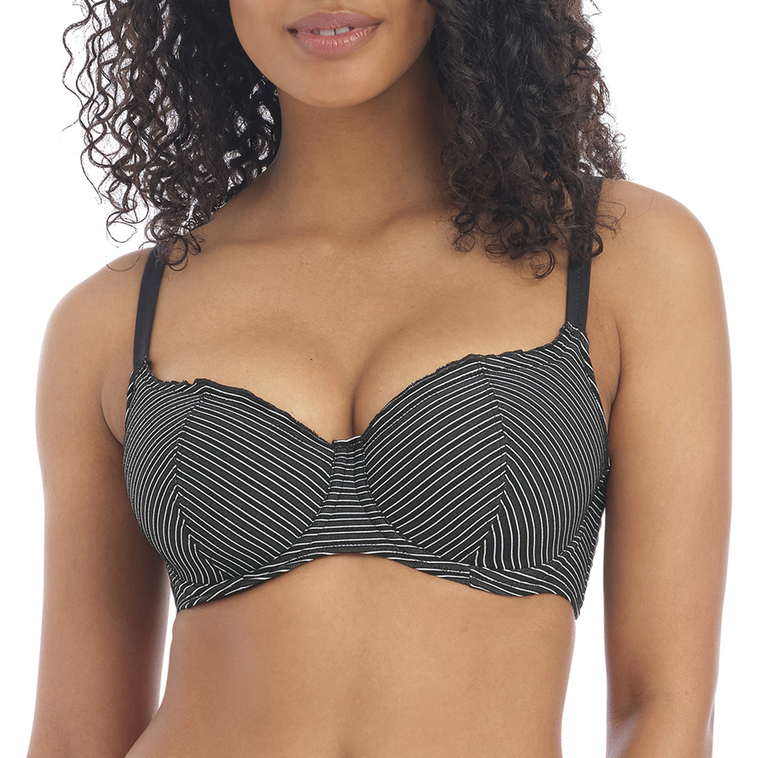 Midnight Ocean Calling Underwire Sweetheart Bikini Top