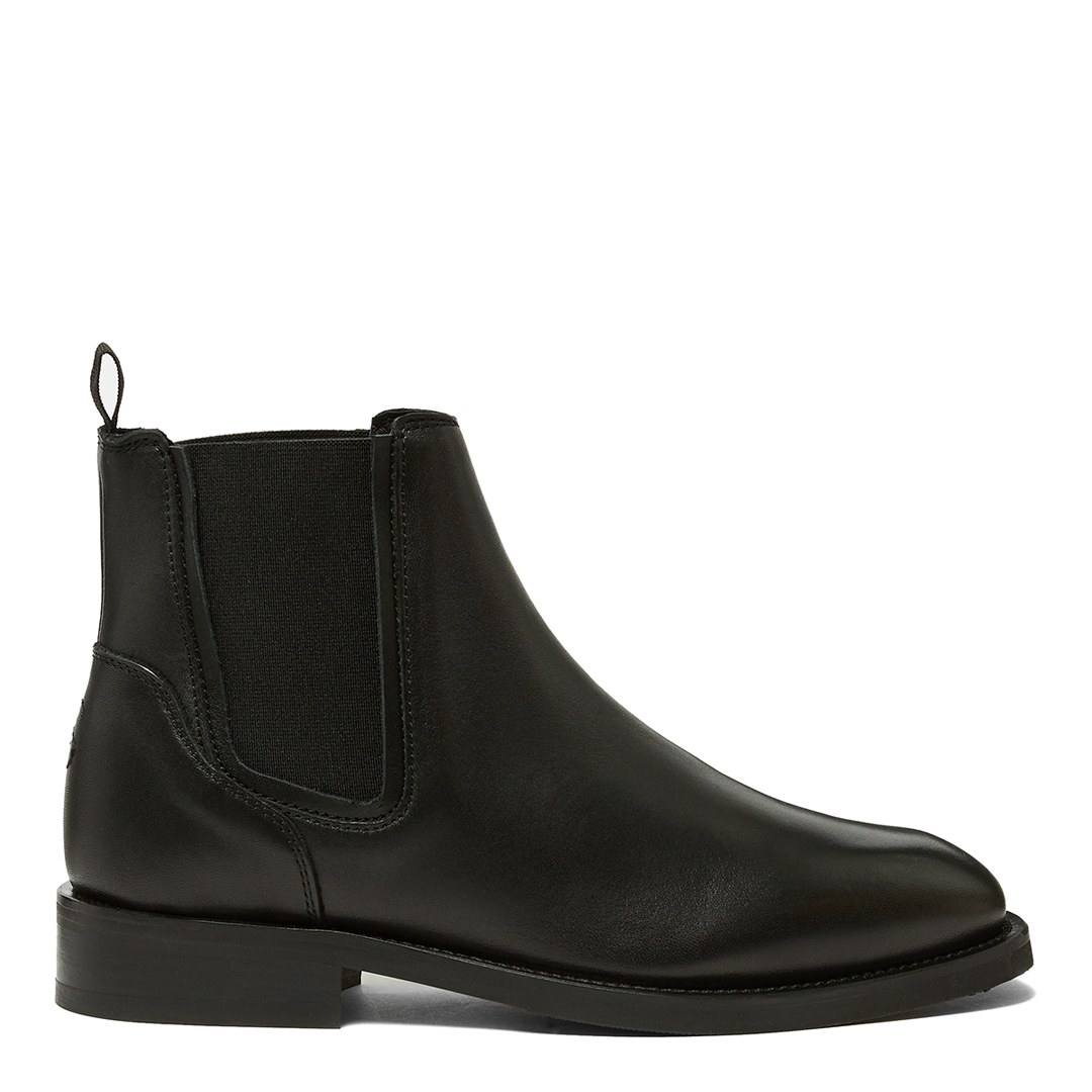 Bottines En Cuir Tansy Noir