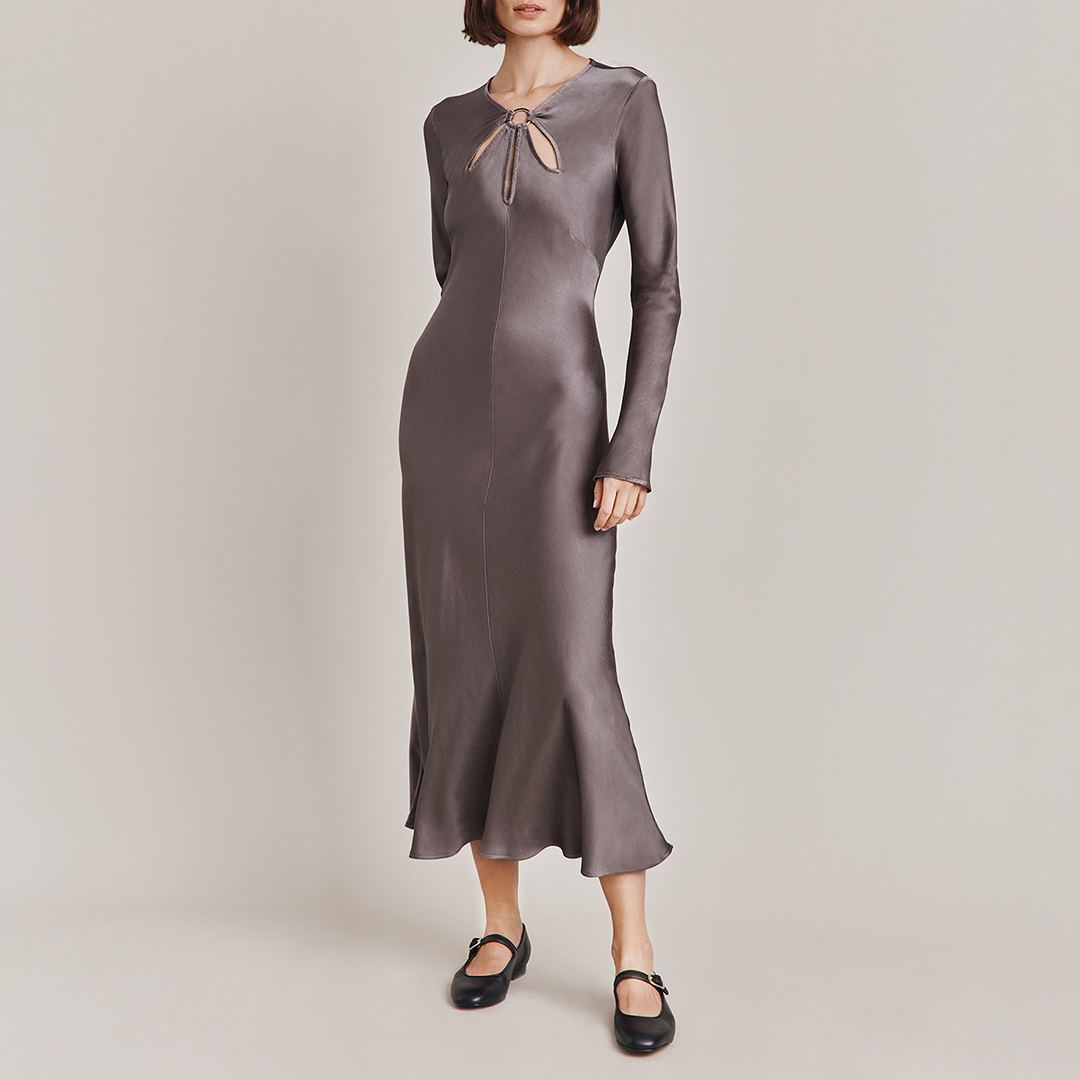 Warm Grey Freya Dress