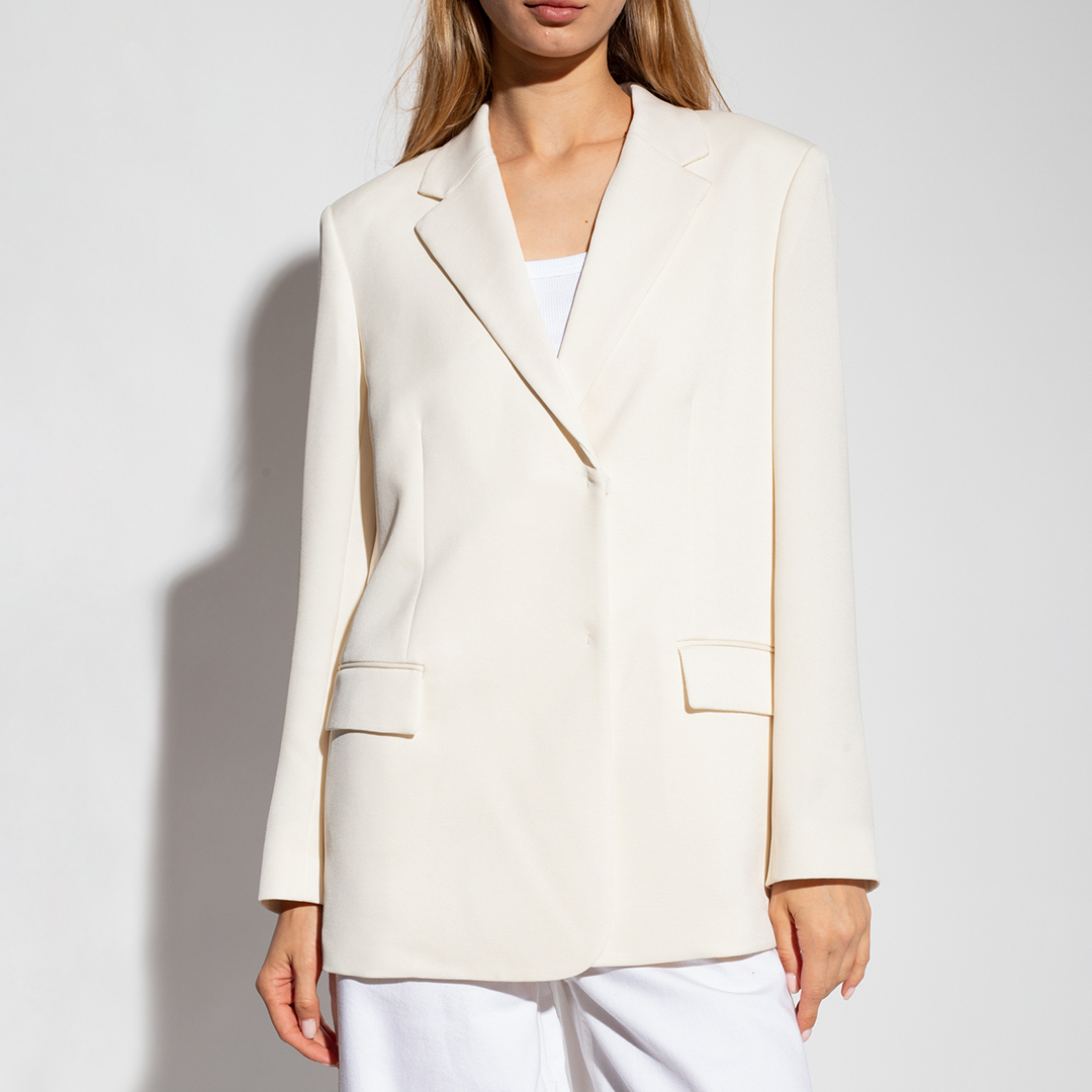 Cream Clean Slim Blazer