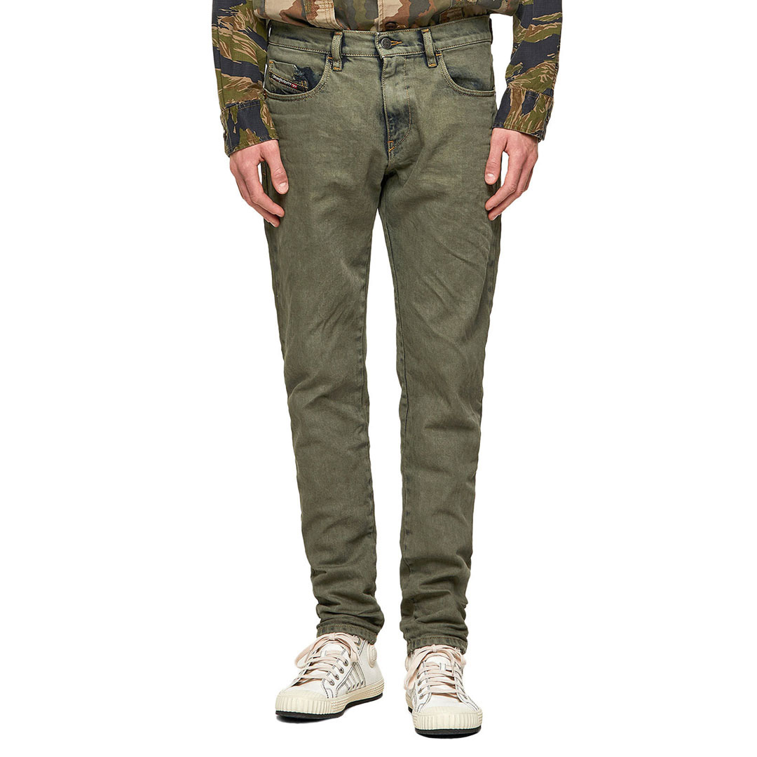 Washed Grey D-Strukt Slim Stretch Jeans