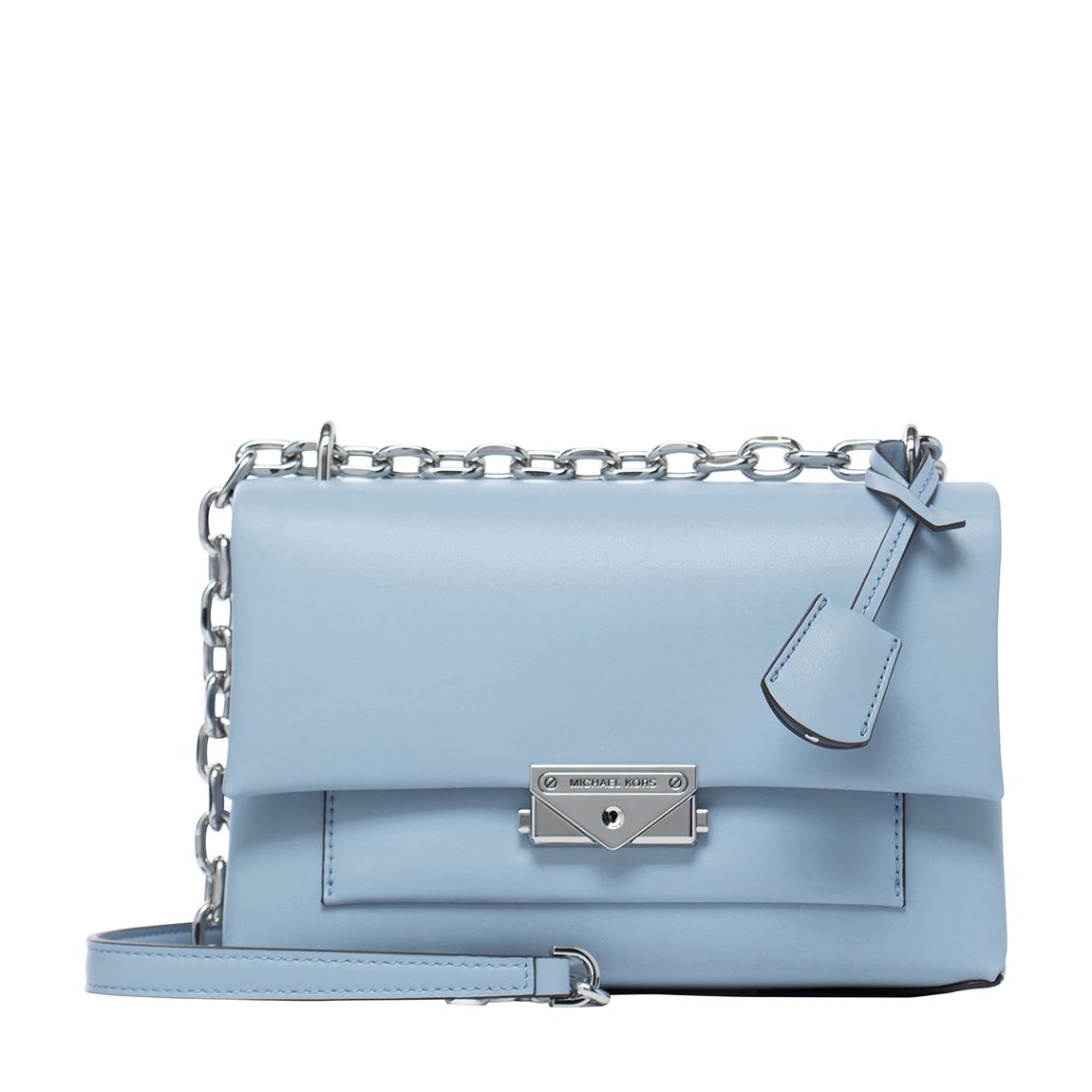 Michael Kors Pale Blue Cece Medium Flap Shoulder Bag BrandAlley