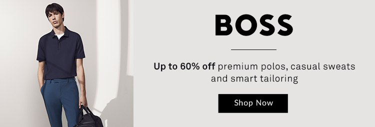 Boss premium polos, casual sweats and smart tailoring 