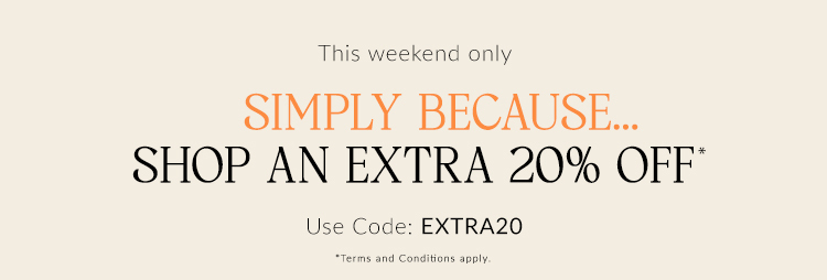 Extra 20% off With Code EXTRA20